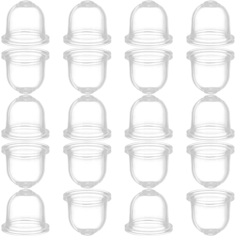プライマリーポンプオイルカップ （18mm/20個入）小さなオイルカップ キャブレターパーツ チェーンソー 草刈り機 キャブレター 透明 燃料