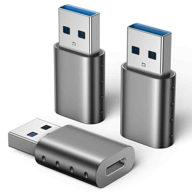 USB Type C to USB 変換アダプタ 【３個セット / USB 3.0 5Gbps高速データ転送 】 OTG対応 USB C 変換アダプタ MacBook iPad Pro Sony Xp