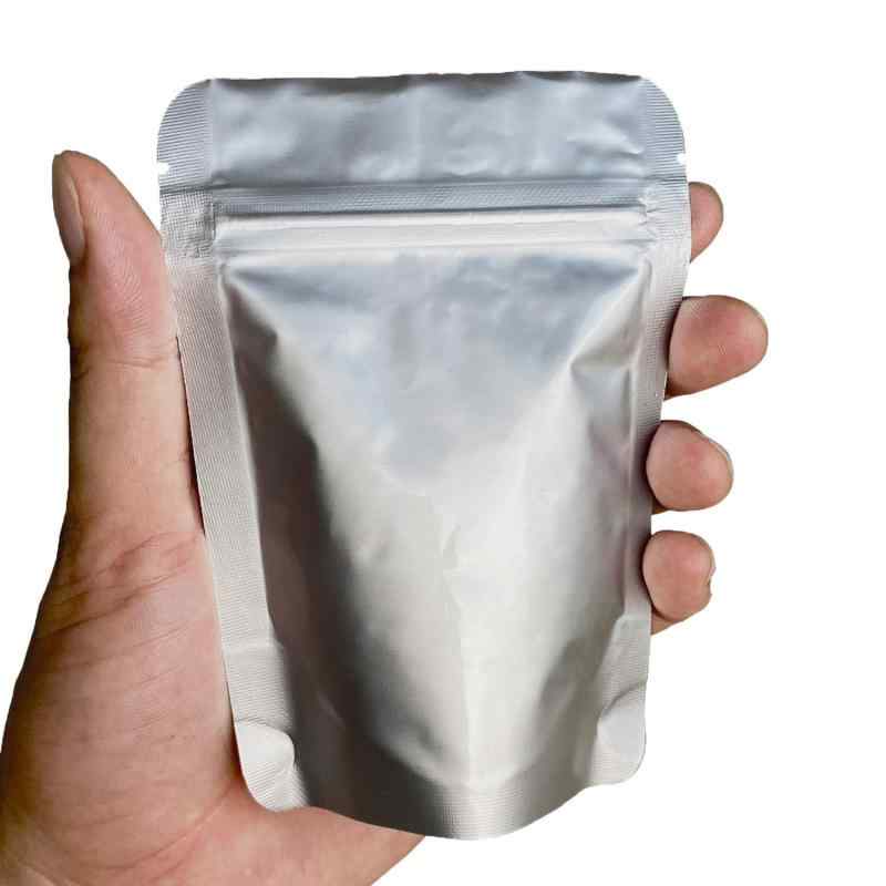 自立 ジップ付き アルミ箔 アルミ袋 コーヒー豆 保存 小分け袋 真空パック 食品 遮光 防臭 ジッパーバッグ (9x13cm-50枚)