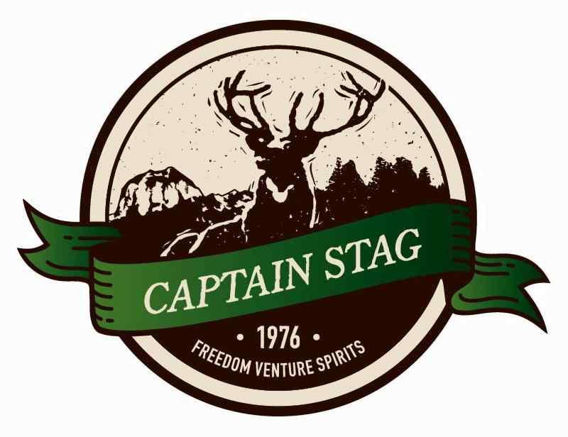 キャプテンスタッグ(CAPTAIN STAG) ステッカー シール (リボンバッジ・G)